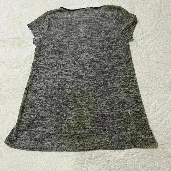 Juicy‎ Couture Gray Burnout Beaded Top Small - Picture 5 of 6